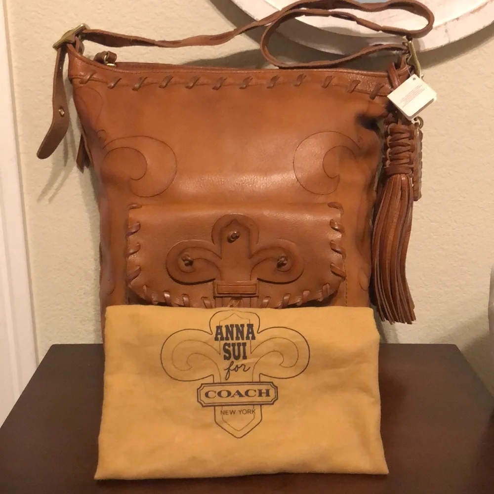 Anna Sui x Coach Fleur de Lis Duffel Sac LE Bag - Picture 11 of 14